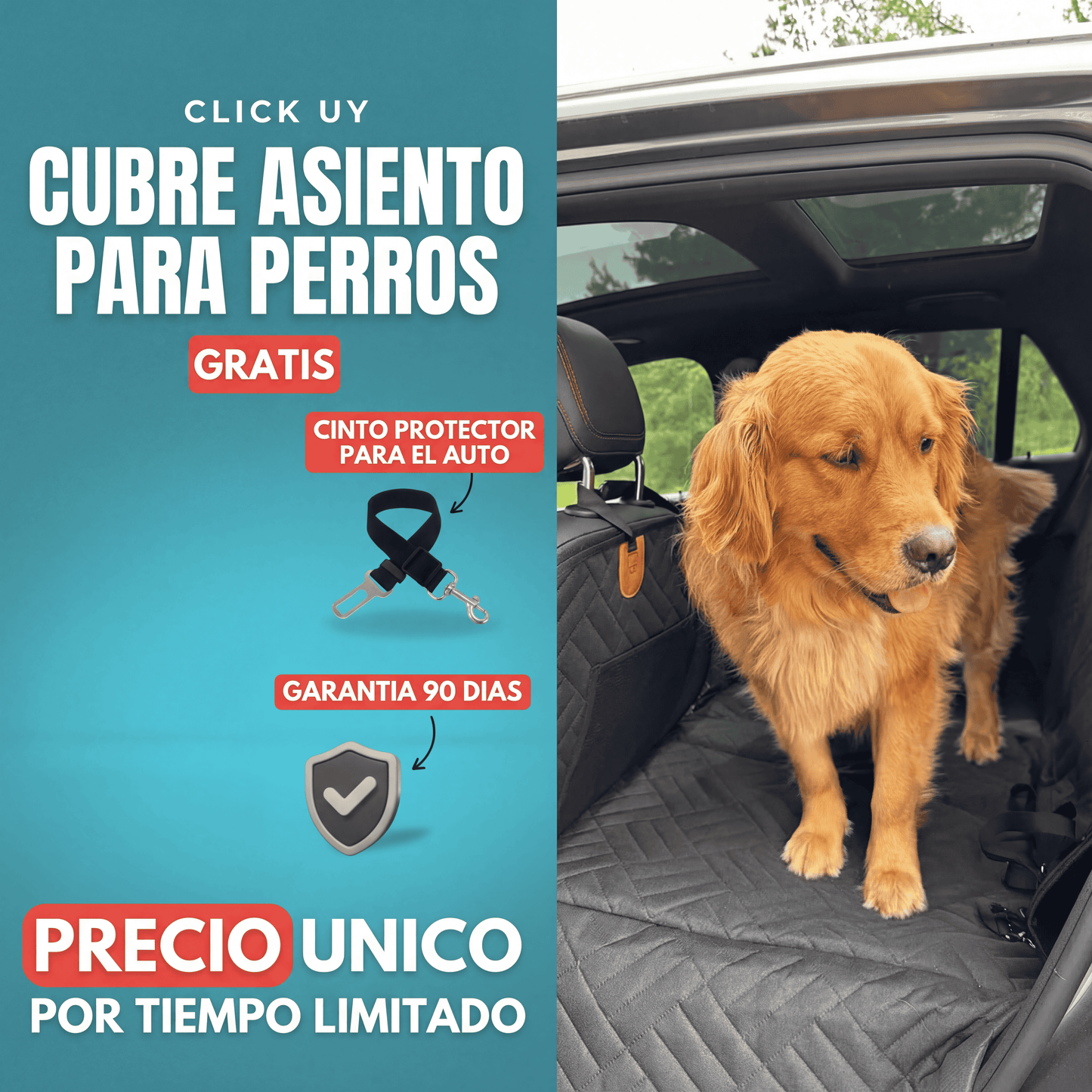 Cubre asientos para perros